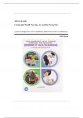 Test Bank - Community Health Nursing, A Canadian Perspective, 5th Edition (Stamler, 2020), 33 All Chapters