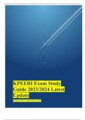 KPEERI Exam Study Guide 2023/2024 Latest Update