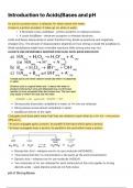 Chemistry Alevel Introduction to Acids and Bases Notes