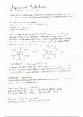 AQA A level chemistry aqueous ions revision notes