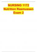 NURSING 1172 Nutrition Rasmussen Exam 2