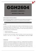 GGH2604 Assignment 2 [Detailed Answers] Semester 1 - Due: 27 March 2024