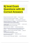 Nj boat Exam Questions with All Correct Answers