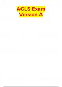 ACLS Exam Version A