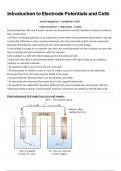 AQA Alevel Chemistry Introduction to Electrode Potential Notes