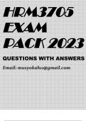 HRM3705 EXAM PACK 2023
