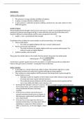 Pearson Edexcel IGCSE Physics Astrophysics summary notes