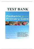 Test Bank Pediatric Primary Care 6th Edition Burns&comma; Dunn&comma; Brady
