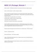 BIOD 121 &lpar;Portage&rpar; Exams with complete solution &semi; everything you need