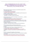 BSG COMPREHENSIVE EXAM LATEST 2022- 2024&sol;BSG COMPREHENSIVE EXAM REAL EXAM  QUESTIONS AND ANSWERS 2022-2024