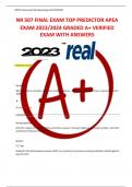 NR 507 FINAL EXAM 2023/2024 GRADED A+ VERIFIED EXAM WITH ANSWERS