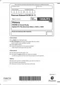 2022 Pearson Edexcel GCSE History PAPER 2&colon; Option P3&colon; The American West