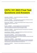 CSTU 101 2023 Final Test Questions and Answers 