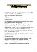 LCDC TX Exam With Complete Solution Graded A&plus;