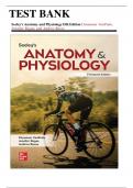 TEST BANK for Seeleys Anatomy & Physiology 13th Edition by Cinnamon VanPutte, Jennifer Regan, Andrew Russo