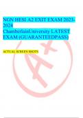 NGN HESI A2 EXIT EXAM 2023-2024 ChamberlainUniversity LATEST EXAM &lpar;GUARANTEEDPASS&rpar;