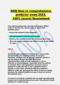 NGN Hesi rn comprehensive predictor exam 2023.  100% (score) Quaranteed.