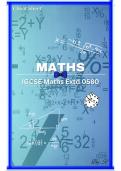 IGCSE Mathematics Extended 0580 "Cheat Sheet" (100% helpful)