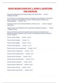 MOCK BOARD EXAM DAY 1&comma; SERIES 1 QUESTIONS  AND ANSWERS