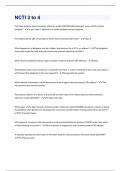 NCTI 3 to 4 &vert; Questions and Answers with complete solution