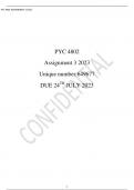 PYC 4802 Assignment 3 2023 Unique number&colon;649677 DUE 24TH JULY 2023
