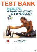 Holes Human Anatomy and Physiology 16th Edition Welsh Test Bank