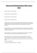 Advanced Pathophysiology HESI review 2023