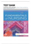 Test Bank Fundamentals of Nursing 10th Edition by Potter Perry Chapter 1-50 