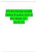  ATI RN Mental Health Online Practice 2019 B  PSY Week 10	 10/27/21