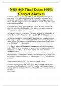 NRS 440 Final Exam 100&percnt; Correct Answers