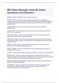 MN Salon Manager state l&r Exam Questions and Answers