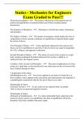 Statics - Mechanics for Engineers Exam Graded to Pass&excl;&excl;&excl;
