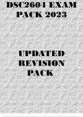DSC2604 EXAM PACK 2023