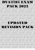 DVA3705 EXAM PACK 2023