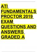 ATI FUNDAMENTALS PROCTOR 2019 Questions with complete solutions
