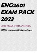 ENG2601 EXAM PACK 2023