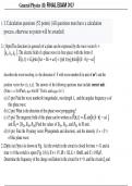 2023  Spring Final EXAM Solution &lpar;General Physics&rpar;&period;
