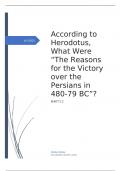 According To Herodotus, What Were The Reasons For The Victory Over The Persians?