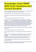 Knowledge check NRNP 6552 Exam Questions And Correct Answers