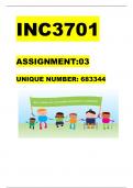 INC3701 ASSIGNMENT 3 2023 DETAILED ANSWERS
