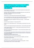 HESI OB Maternity Version 1 &lpar;V1&rpar; 100&percnt;  Verified Questions And Answers 2023  GRADED A&plus;