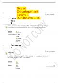Brand Development Exam 1 &lpar;Chapters 1-3&rpar;