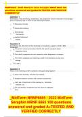 NRNP6665 - 2023 MidTerm exam  Seraphin NRNP 6665 100 questions answered and graded A+