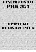 ECS3702 EXAM PACK 2023