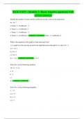 WGU C955 - Module 3: Basic Algebra questions with correct answers