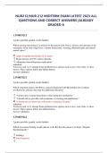 NUR212&sol;NUR 212 MIDTERM EXAM LATEST 2023 ALL  QUESTIONS AND CORRECT ANSWERS &vert;ALREADY  GRADED A