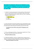 2023 HESI MATERNITY OB EXAM VERSION 1&comma;2 & 3 LATEST EACH VERSION CONTAINS 55 QUESTIONS AND CORRECT ANSWERS &vert;ALREADY GRADED A&plus; &lpar;SCORE 1292&rpar;