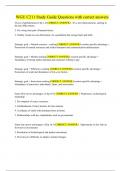 WGU C211 Study Guide Questions with correct answers