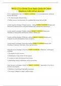 WGU C211 Global Econ Study Guide & Cohort Questions with correct answers
