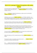 WGU C211 Attempt &num;2 Study Set questions with correct answers